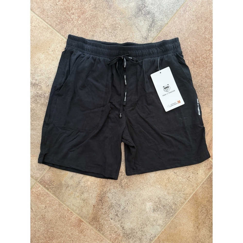 Men's Pair Of Thieves 7" Inseam Black Super Soft Lounge Shorts Size Medium NWT